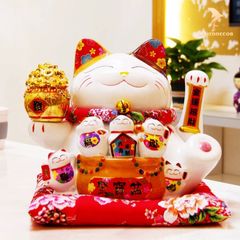 Mèo Thần Tài Vẫy  Tay - Vạn Sự May Mắn (25cm)