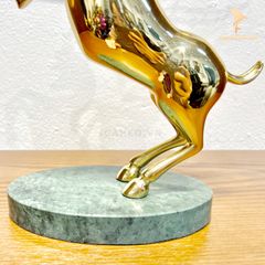 Tượng Trang Trí Để Bàn Hiện Đại - Hươu Sừng Lộc Vàng