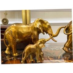 Tượng Gia Đình 3 Voi Bằng Đồng