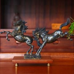 Tượng Đồng Ngựa Đôi Song Mã