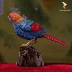 Tượng Chim Khướu Đuôi Đỏ Bằng Đồng - Trang Trí Để Bàn