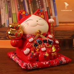 Mèo Thần Tài Vẫy Tay - Kinh Doanh Phát Tài (22cm;30cm)