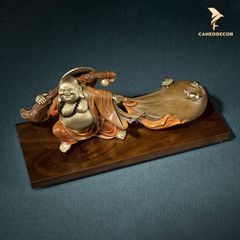 Tượng Đồng Đức Phật Di Lặc Kéo Bao