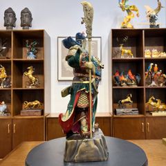 Tượng Quan Công Cầm Đao Bằng Đồng - Uy Nghi Trấn Trạch