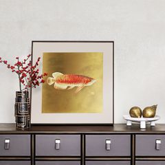 Tranh Đồng Điêu Khắc Thủ Công Cá Chép Rồng