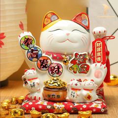 Mèo Thần Tài Vẫy Tay - Lộc Tài Tiến Tới (27cm)