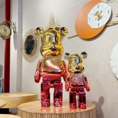 Tượng Mô Hình Gấu Bearbrick Mạ Điện 50cm