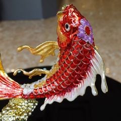 Trang Trí Để Bàn Cá Chép Ngọc