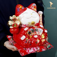 Mèo Thần Tài Vẫy Tay - Kinh Doanh Phát Tài (22cm;30cm)