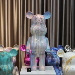 Tượng Mô Hình Gấu Bearbrick Trang Trí Sơn Vân 80cm