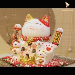 Mèo Thần Tài Vẫy Tay - Tài Lộc Thịnh Vượng (27cm)