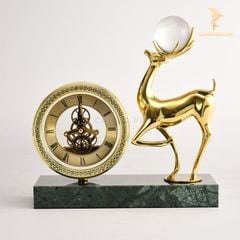 Đồng Hồ Để Bàn - Hươu Pha Lê