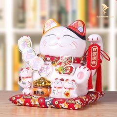 Mèo Thần Tài Vẫy Tay - Lộc Tài Tiến Tới (27cm)