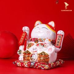 Mèo Thần Tài Vẫy Tay - Tài Lộc May Mắn(27cm)