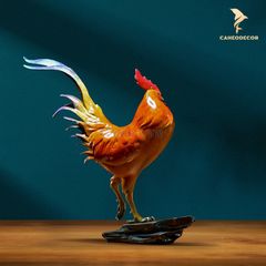 Tượng Gà Trống May Mắn Bằng Đồng - Cao Cấp