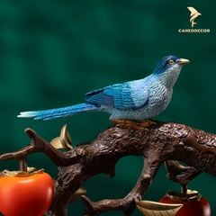 Đôi Chim Đậu Cành Hồng Bằng Đồng - Cao Cấp