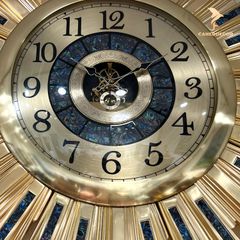 Đồng Hồ Trang Trí Treo Tường Đồng Khảm Trai