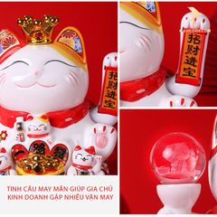 Mèo Thần Tài Vẫy Tay - Buôn May Bán Đắt (25cm)