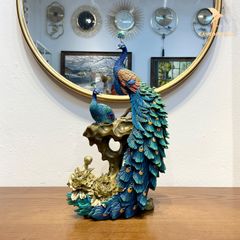 Lục Khổng Tước - Đôi Chim Công Uyên Ương Bằng Đồng