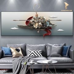 Tranh Phù Điêu 3D Tôn Ngộ Không - Uy Nghi Ngự Trị