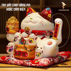 Mèo Thần Tài Vẫy  Tay - Vạn Sự May Mắn (25cm)