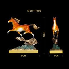 Tượng Ngựa Cưỡi Mây Bằng Đồng