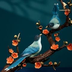 Tượng Đồng Chim Hỉ Thước Đăng Mai - Hỉ Thước Sùng Bái