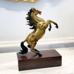 Tượng Nhất Mã Bằng Đồng - Ngựa Hí