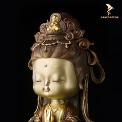 Tượng Bồ Tát Ngồi Thiền Bằng Đồng