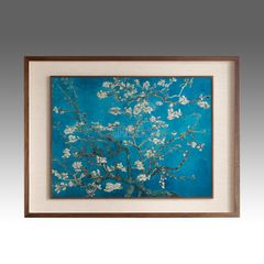Tranh Đồng Hoa Hạnh Nhân Van Gogh - Xanh Lam Bích