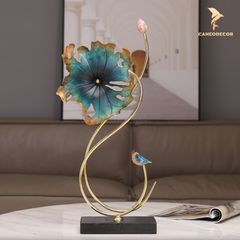 Trang Trí Để Bàn - Lá Sen Xanh