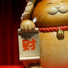 Mèo Thần Tài Bằng Đồng