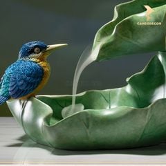 Thác Khói Trầm Hương Lá Sen Bằng Đồng