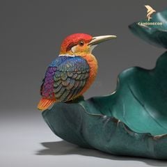 Đế Đốt Trầm Lá Sen Bằng Đồng Cao Cấp