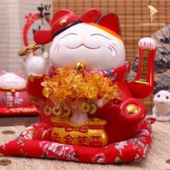 Mèo Thần Tài Vẫy Tay - Tài Lộc Sung Túc (25cm)