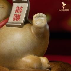 Tượng Đồng Mèo Thần Tài - Mèo Tài Lộc