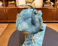 Tượng Đồng Phong Thuỷ Chim Khổng Tước