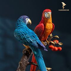 Đôi Vẹt Đậu Cây Hồng Bằng Đồng - Cao Cấp