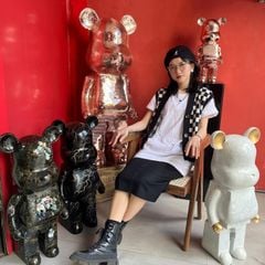 Tượng Mô Hình Gấu Bearbrick Bling Cao Cấp (125cm;135cm)