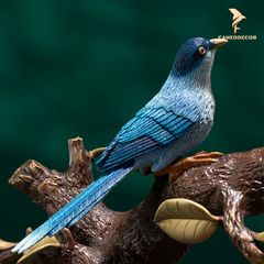 Đôi Chim Đậu Cành Hồng Bằng Đồng - Cao Cấp