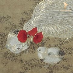 Tranh Đồng Đàn Gà Sum Vầy - Hạnh Phúc Gia Đình
