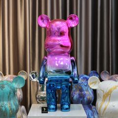 Tượng Mô Hình Gấu Bearbrick Mạ Điện 80cm