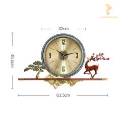 Đồng Hồ Hươu Bằng Đồng Cao Cấp