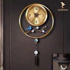 Đồng Hồ Treo Tường Bằng Đồng - Hỷ Thước Kim Trôi