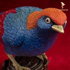 Tượng Chim Khướu Đuôi Đỏ Bằng Đồng - Trang Trí Để Bàn