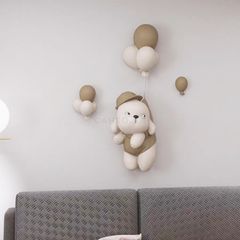 Phù Điêu Treo Trường 3D Trang Trí Chú Chó Bong Bóng