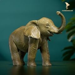 Tượng Đôi Voi Mẹ Con Bằng Đồng - Cao Cấp