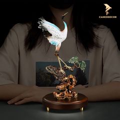 Tượng Chim Hạc Bằng Đồng