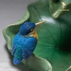 Thác Khói Trầm Hương Lá Sen Bằng Đồng