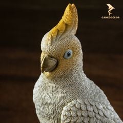 Tượng Chim Vẹt Trắng Bằng Đồng